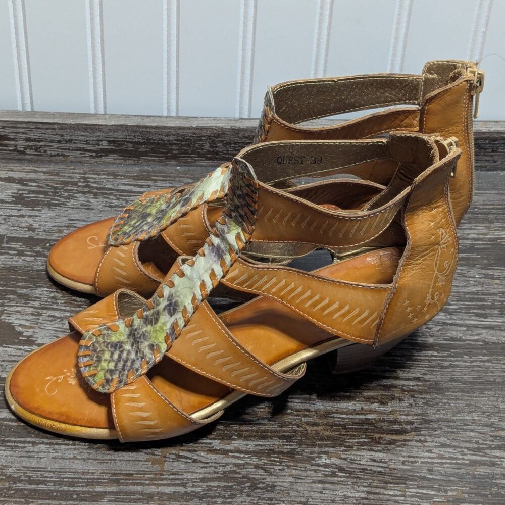 Spring Step Women's Quest Tan Multicolor Leather … - image 3